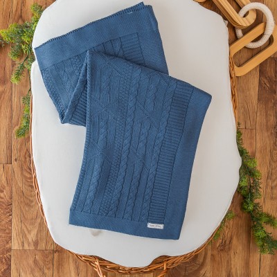 Saída de Maternidade Theodoro - Azul Jeans e Bege Saída de Maternidade Theodoro - Azul Jeans e Bege